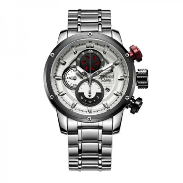 Alexandre Christie AC 6239 Silver White MCBTBSL